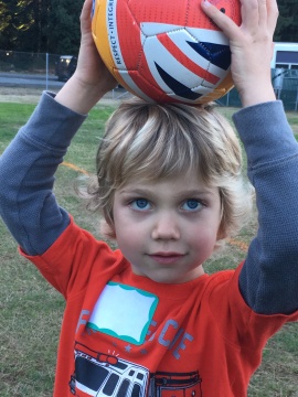 soccer kid at four